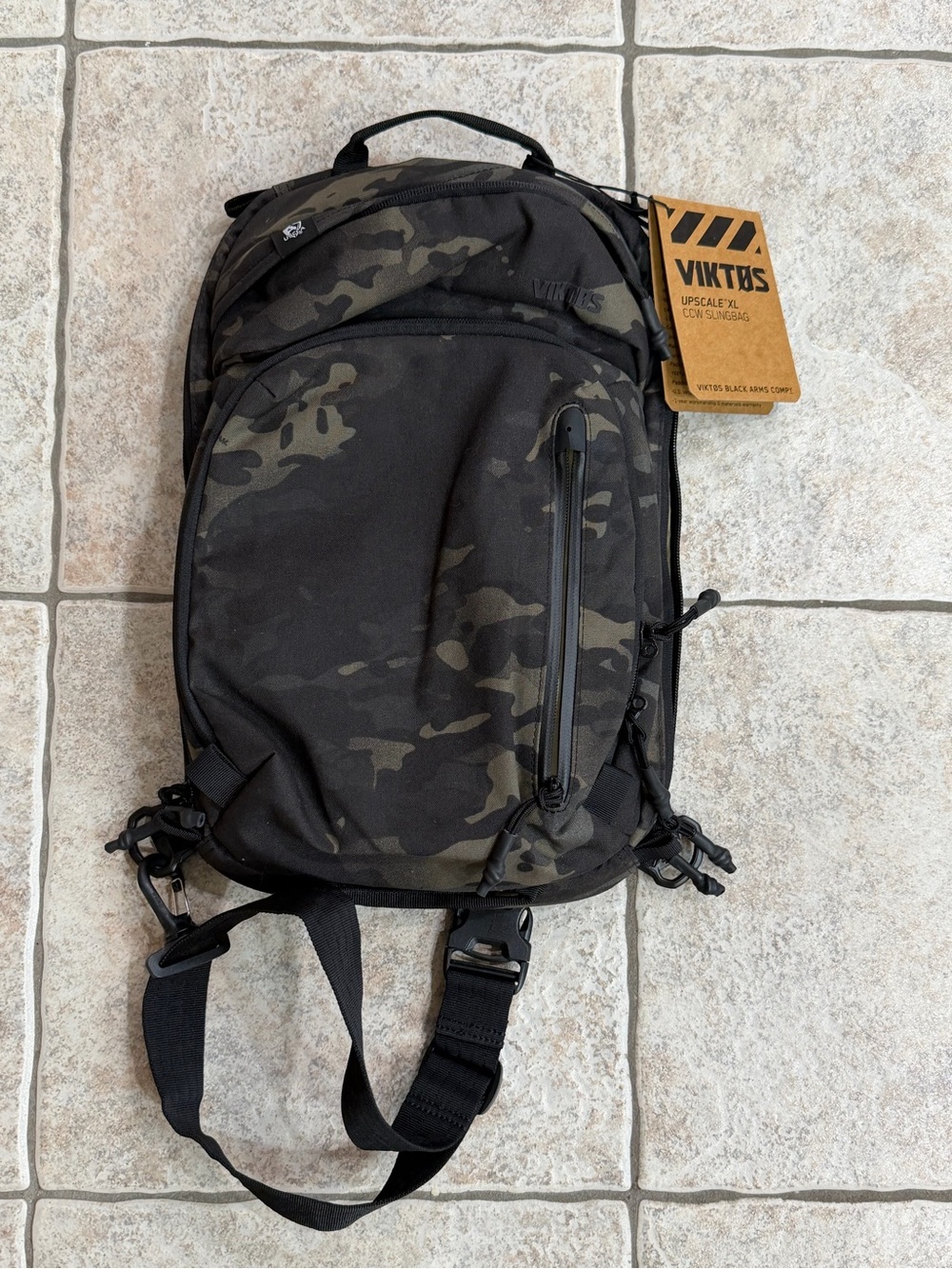 Viktos Upscale XL CCW Slingbag Tactical Backpack color multi cam black
